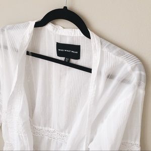 Who What Wear • Lace Mix Kimono